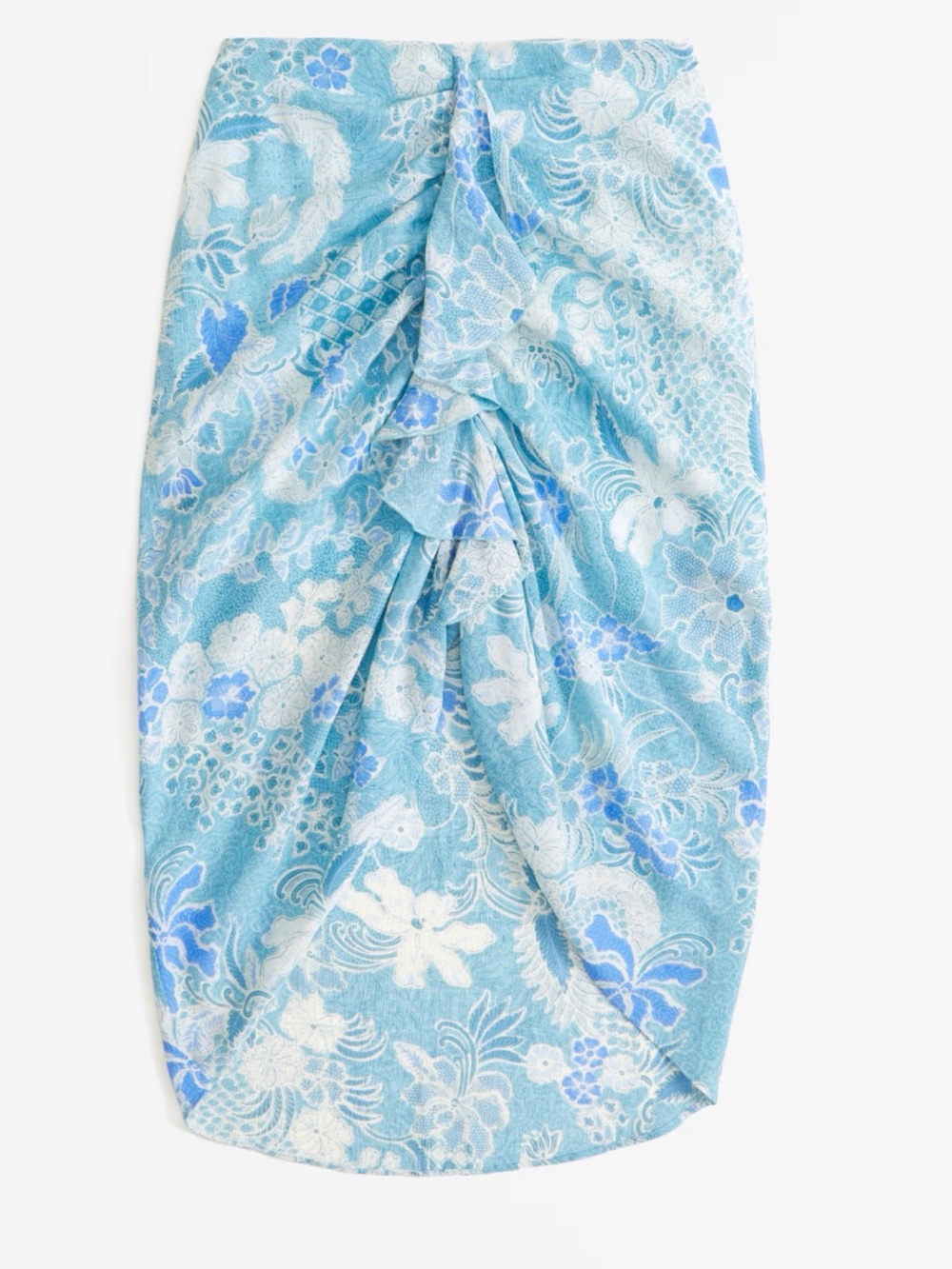 Blue Floral Abercrombie Skirt